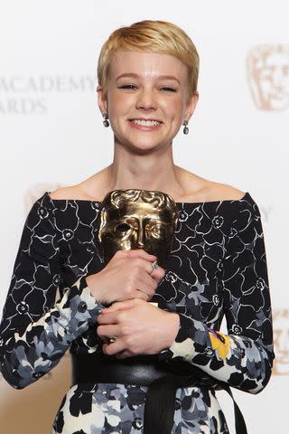 <p>Dave Hogan/Getty</p> Carey Mulligan, February 2010