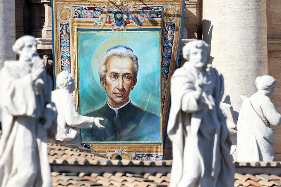 Pope Francis leads a Canonization Ceremony