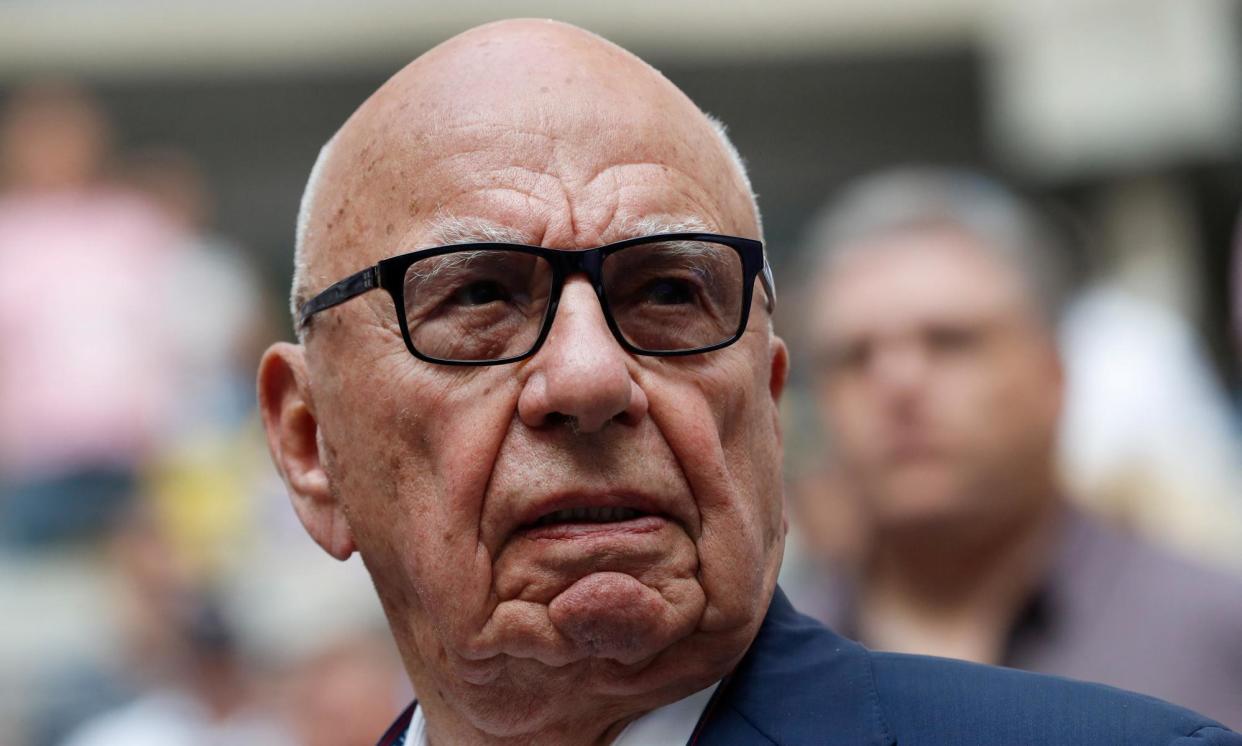 <span>Rupert Murdoch at the US Open final in New York on 10 September 2017.</span><span>Photograph: Mike Segar/Reuters</span>