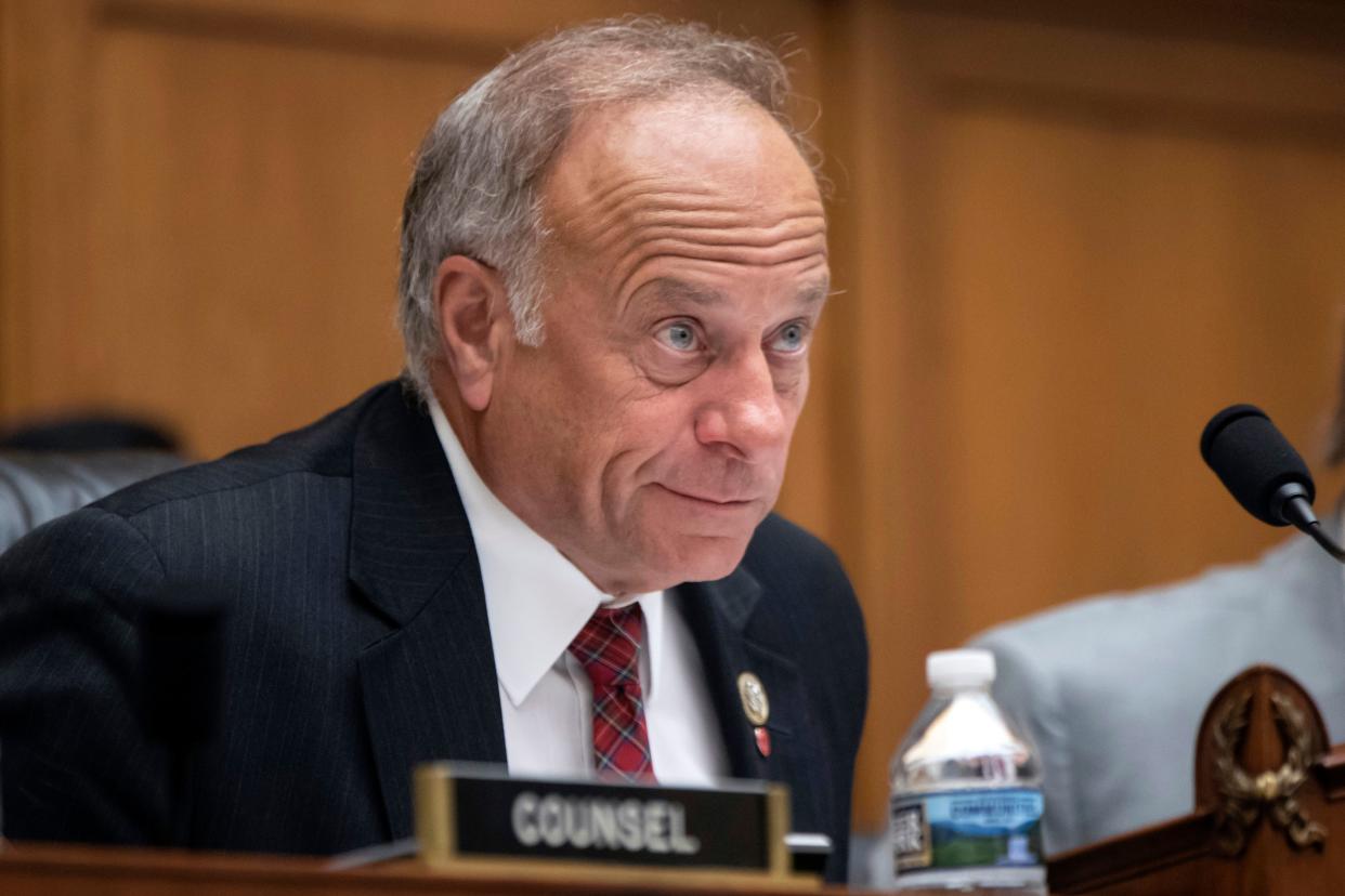 In this June 8, 2018, file photo, Rep. Steve King, R-Iowa, appears at a hearing on Capitol Hill in Washington.