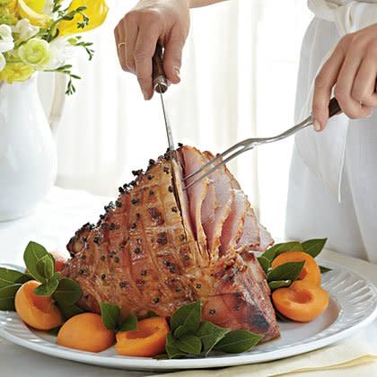 Brown Sugar-Bourbon-Glazed Ham