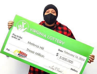 Melena Hill of Portsmouth, Va., rediscovered winning lottery ticket weeks after the initial drawing.