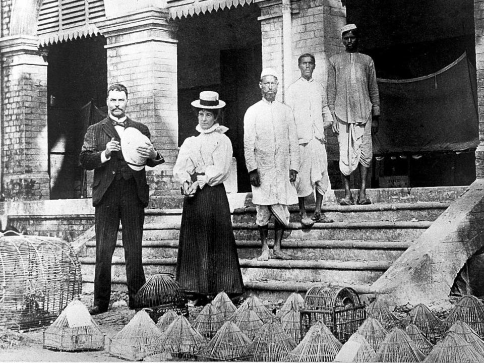 Ronald Ross at his lab in 1898 Calcutta (Welcome Collection)