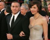 <p><strong>Shaved</strong></p><p>With a shaved head (here at the 2005 Academy Awards), Gyllenhaal's sharp facial features are on display for all to admire. </p>