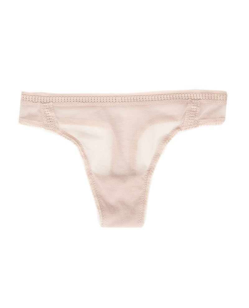 Mesh Hi-Cut Thong Underwear