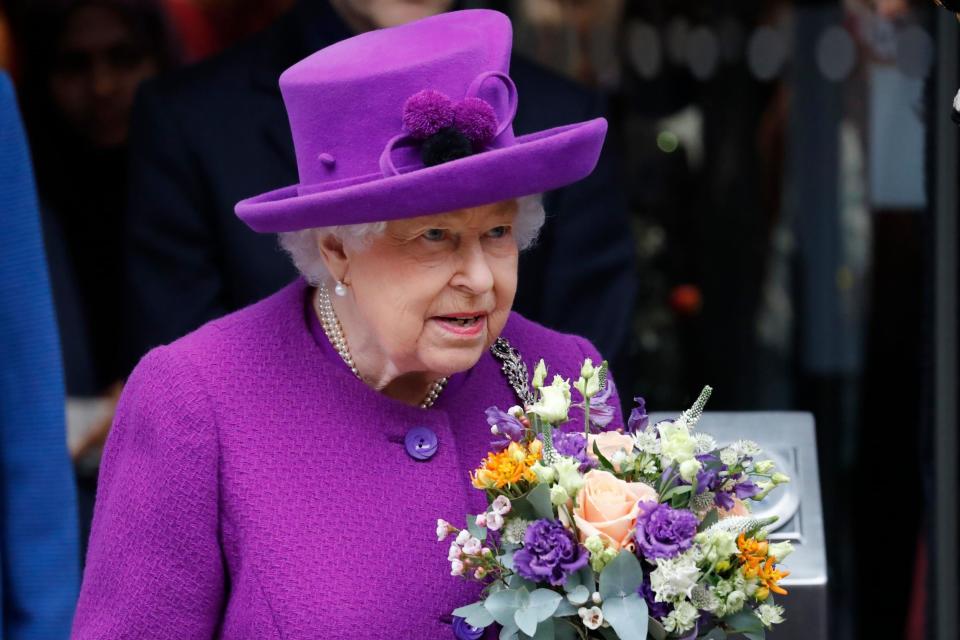 The Queen during a visit totday to open the new premises of the Royal National ENT and Eastman Dental Hospital in central London (Getty Images)