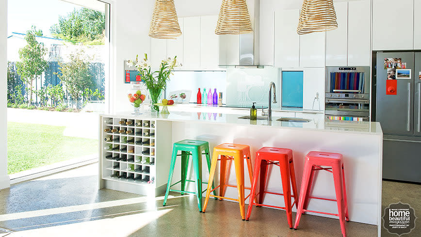 Kitchens with a splash of colour