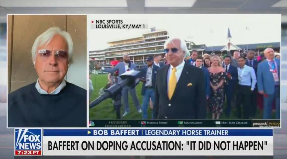 Bob Baffert on Fox News.