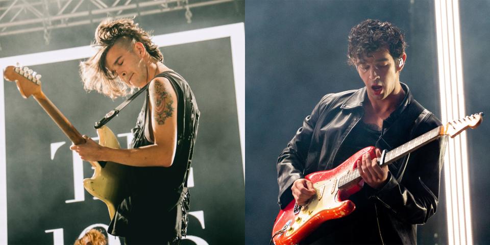 matty healy the 1975 then and now