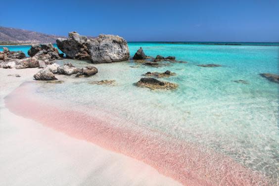 Take a day trip to the pink sands of Crete's Elafonisi beach (iStock)