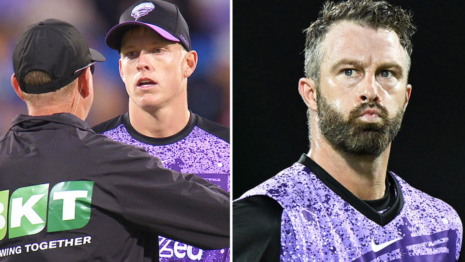 Matthew Wade and Nathan Ellis, pictured here in action for the Hobart Hurricanes.