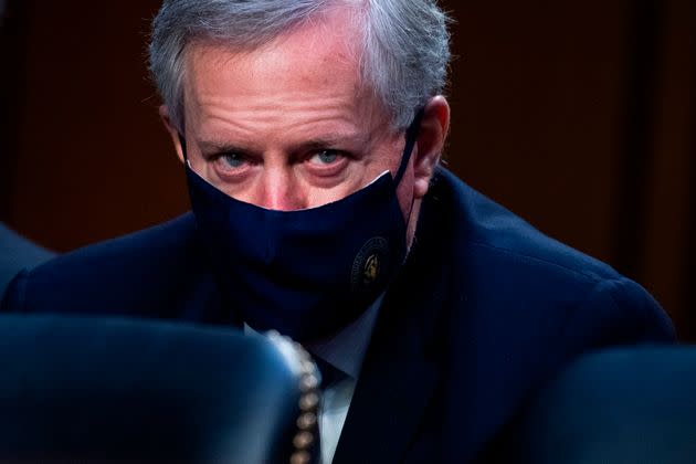 Mark Meadows, a former chief of staff to President Donald Trump, on Capitol Hill in 2020. The House select committee investigating the Jan. 6 attack on the U.S. Capitol said Tuesday that Mark Meadows is cooperating with its probe.    (Photo: TOM WILLIAMS via Getty Images)