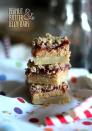 <p>PB&J filling sits between these bars' cookie crust and crumb topping. </p><p><strong>Get the recipe at <a rel="nofollow noopener" href="http://cookiesandcups.com/peanut-butter-and-jelly-bars/" target="_blank" data-ylk="slk:Cookies and Cups;elm:context_link;itc:0;sec:content-canvas" class="link ">Cookies and Cups</a>.</strong></p>