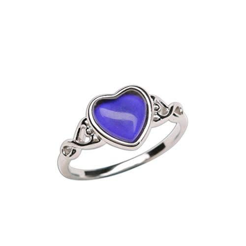 Sterling Silver Heart Mood Ring