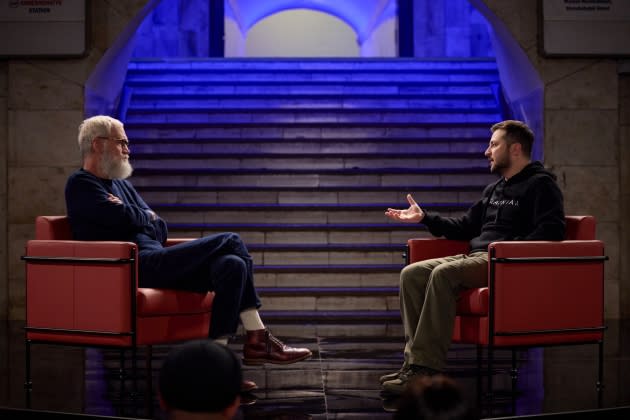 Letterman-Zelenskyy - Credit: COURTESY OF NETFLIX