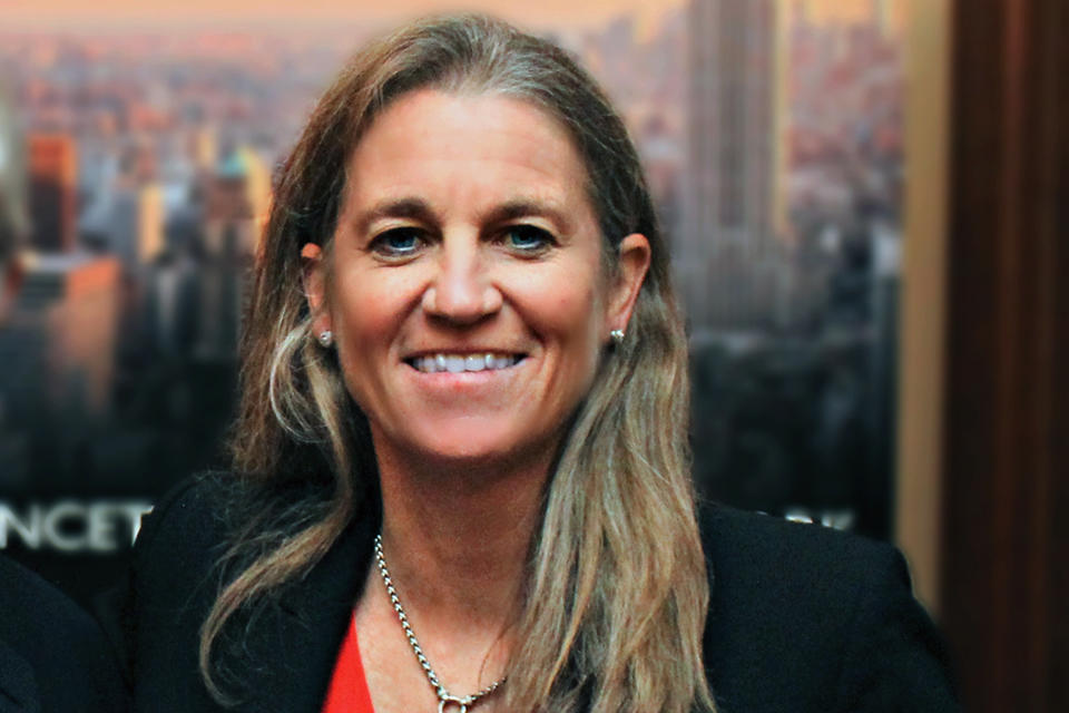 This photo provided by Princeton University shows Princeton athletics director Mollie Marcoux Samaan. The LPGA Tour chose Samaan as its commissioner Tuesday, May 25, 2021, the second woman to lead the tour since its formation in 1950. The LPGA said she would spend the coming months transitioning from Princeton to the LPGA. (Courtesy of Princeton University via AP)