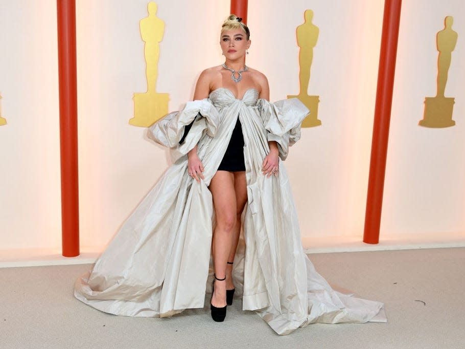 Florence Pugh at the Academy Awards.