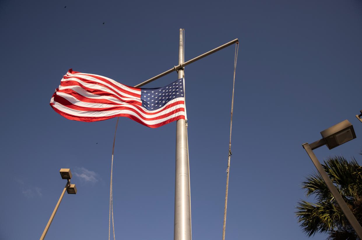 <p>A US border post in Brownsville, Texas</p> (Getty)