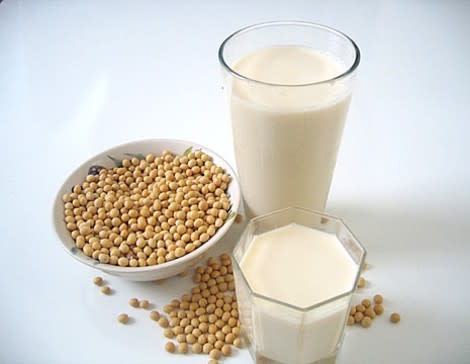 Soy beans, and Soy milk.