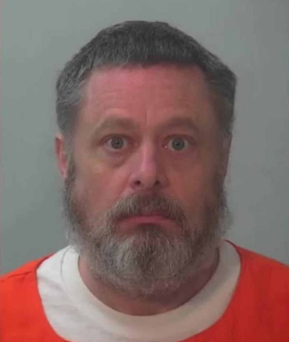Richard Allen, pictured on 6 May 2024, has had his trial rescheduled for the fall. He has been charged with the murders of Abby Williams, 13, and Libby German, 14 (Allen County Jail)