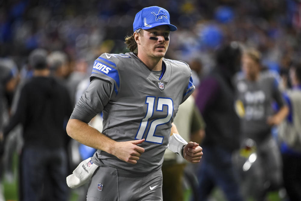 Detroit Lions' Jared Goff doubtful; Tim Boyle likely starts