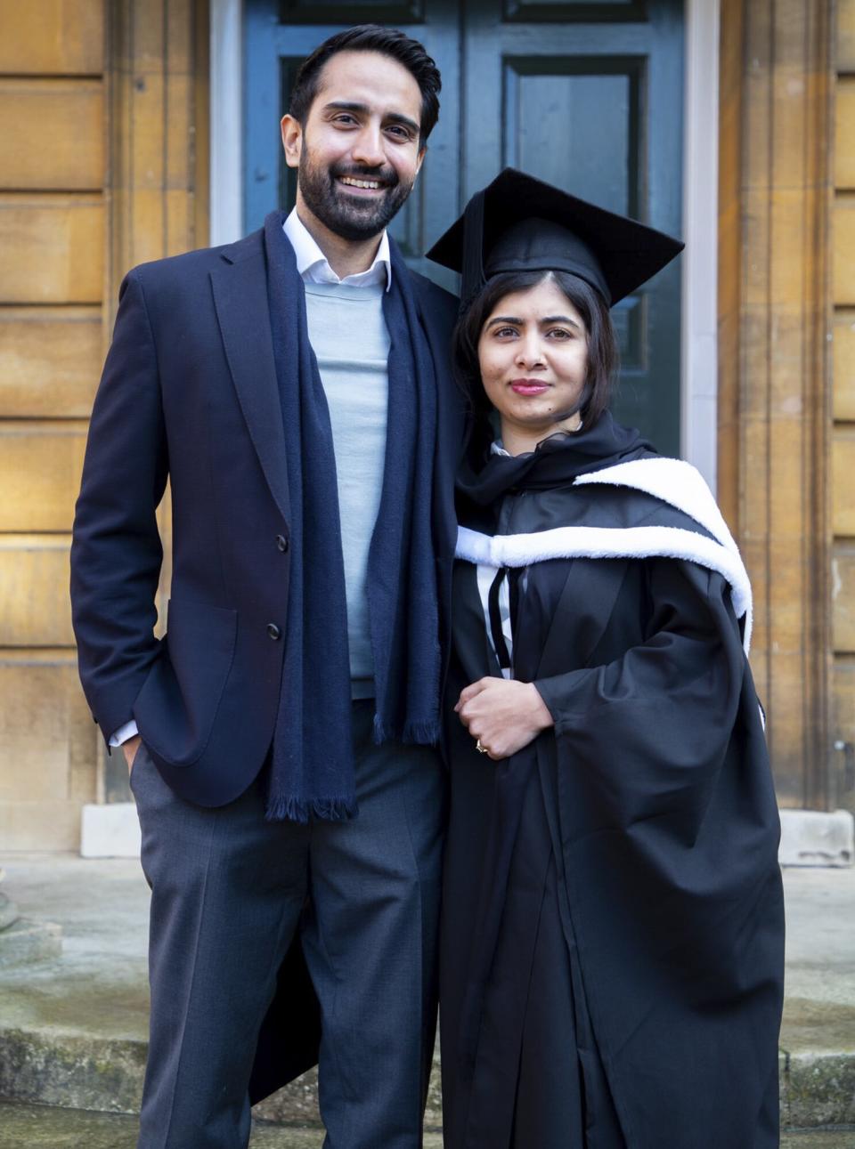 Malala Yousafzai and Asser Malik