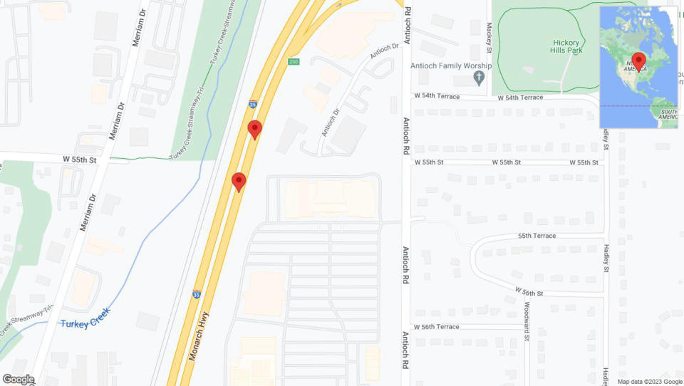 A detailed map that shows the affected road due to 'Crash update: I-35' on December 23rd at 6:46 p.m.