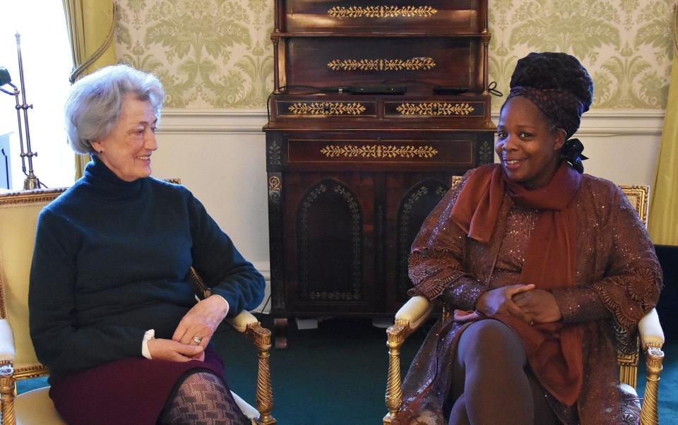 Lady Susan Hussey and Ngozi Fulani - Royal Communications/PA