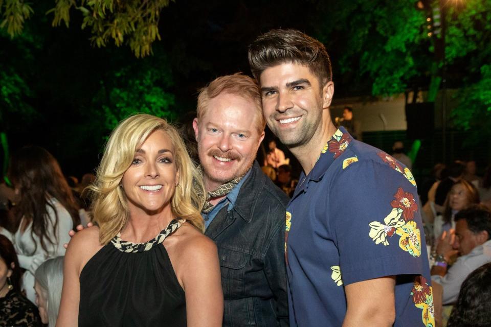 Jane Krakowski, Jesse Tyler Ferguson, and Justin Mikita