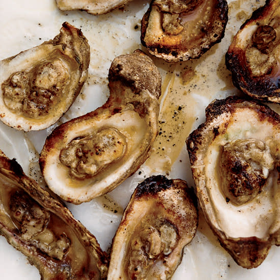 Grilled Oysters with Spicy Tarragon Butter