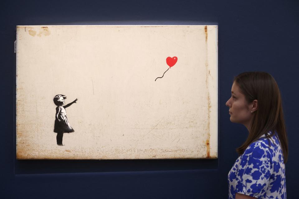 "Girl with Balloon" war eines von Bankys berühmtesten Werken (Bild: REUTERS/Tom Nicholson)