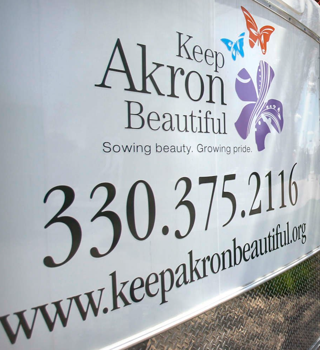 Keep Akron Beautiful's Community Pride Trailer in 2011 in Akron, Ohio.