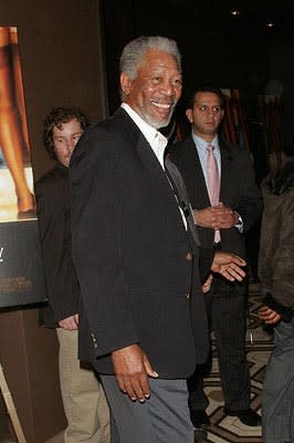 Morgan Freeman at the New York City premiere of Focus Features' Miss Pettigrew Lives for a Day