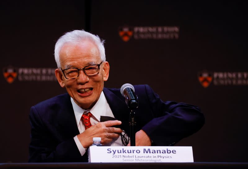 FILE PHOTO: Professor Syukuro Manabe's press conference at Princeton University