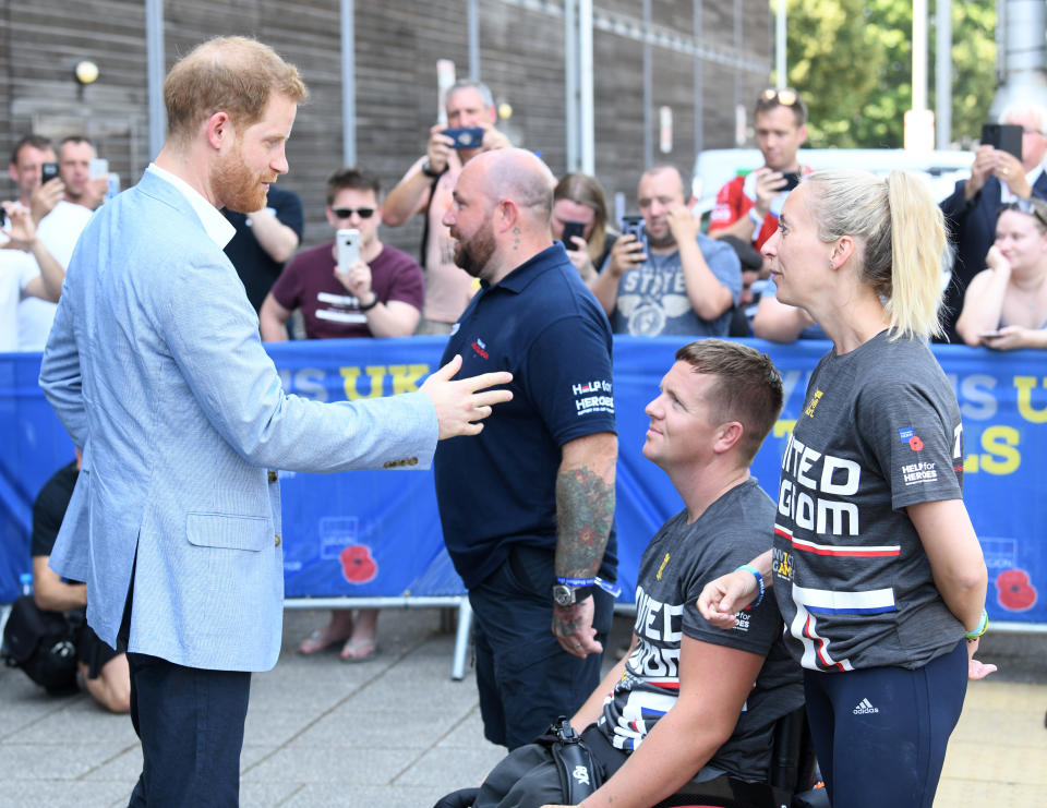 The Duke of Sussex arriving at the Invictus UK Trials Sheffield 2019, English Institute of Sport, Sheffield. Picture credit should read: Doug Peters/EMPICS