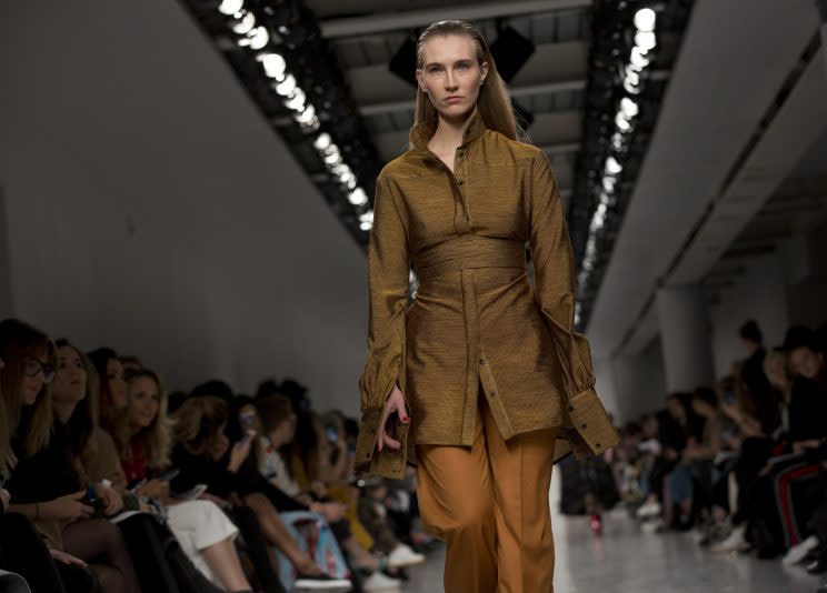 <i>Teatum Jones cast amputees in their LFW show [Photo: PA]</i>