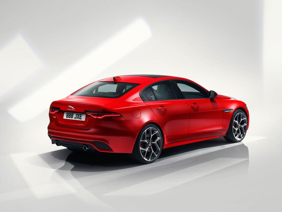 <p>Even bigger changes have been brought to the interior. The XE gets Jaguar Land Rover's latest InControl Touch Pro Duo infotainment system as an option, which augments the standard 10.0-inch upper touchscreen with a smaller 5.5-inch unit between the knobs on the lower dash.</p>