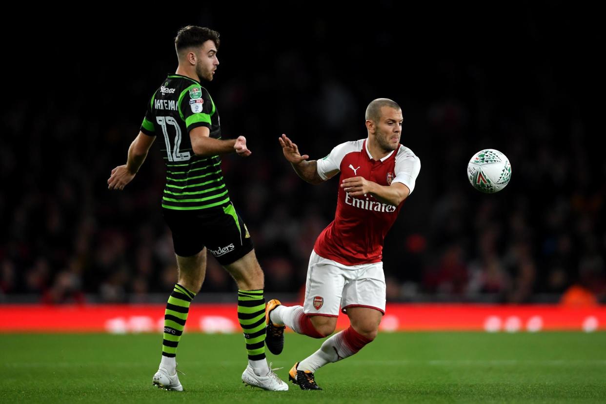 On form: Wilshere has impressed in both of his appearances for Arsenal this season: Getty Images