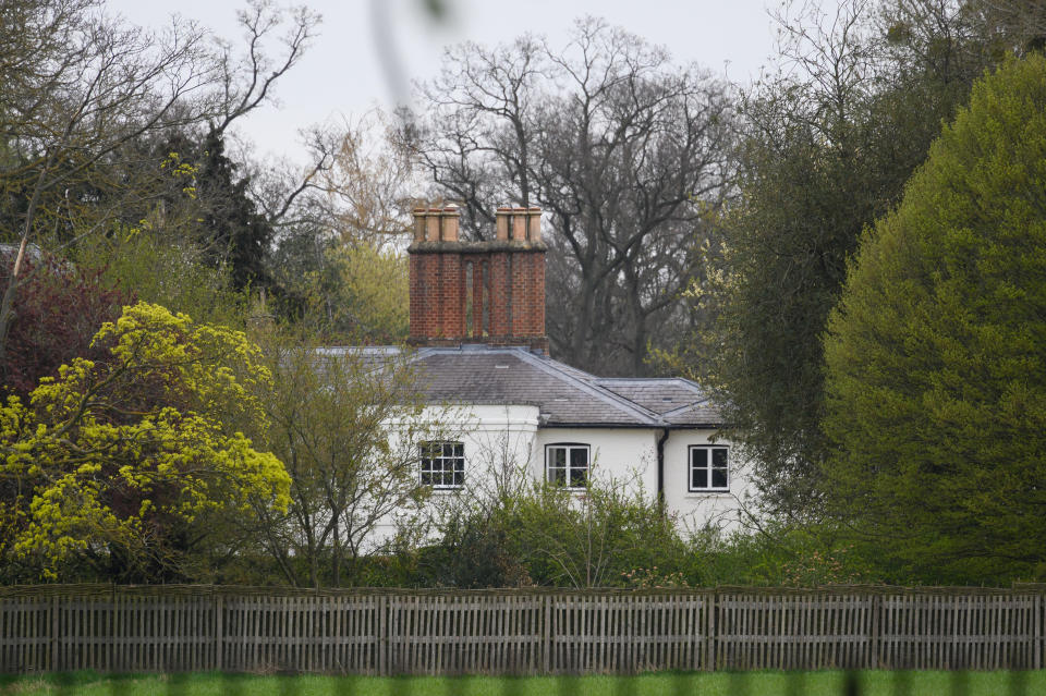 A general view of the exterior of Frogmore Cottage, April 10, 2021, in Windsor, England. / Credit: LEON NEAL/Getty