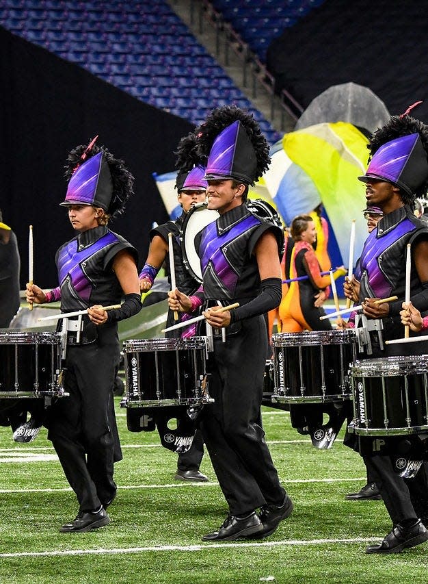 The Summer Music Games drum corps competition takes place at Dwire Field in Mason on Wednesday.