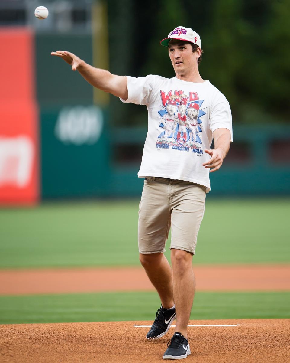 Miles Teller, Phillies phanatic.