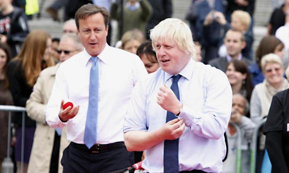 David Cameron and Boris Johnson