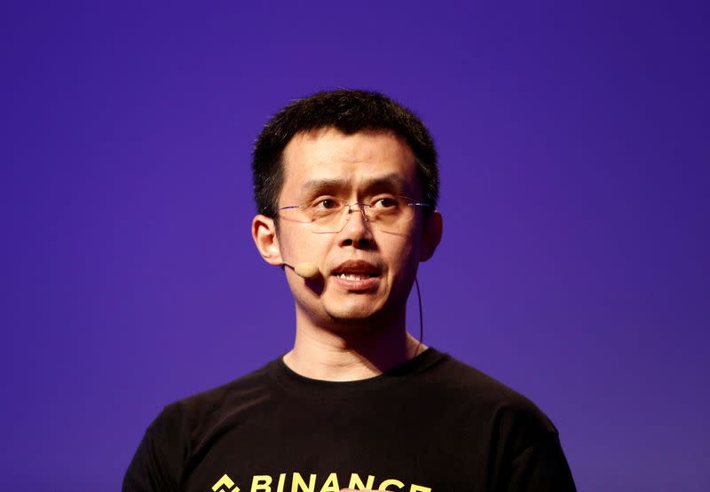 FILE PHOTO: Changpeng Zhao, CEO of Binance, speaks at the Delta Summit, Malta's official Blockchain and Digital Innovation event promoting cryptocurrency, in St Julian's