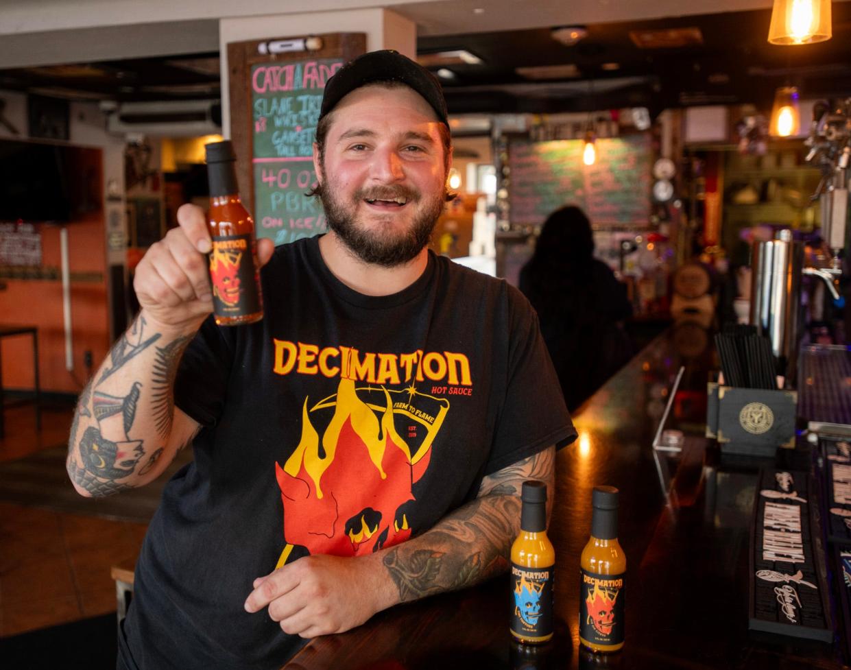 Jared Brodeur is the owner of Decimation Hot Sauce Company.