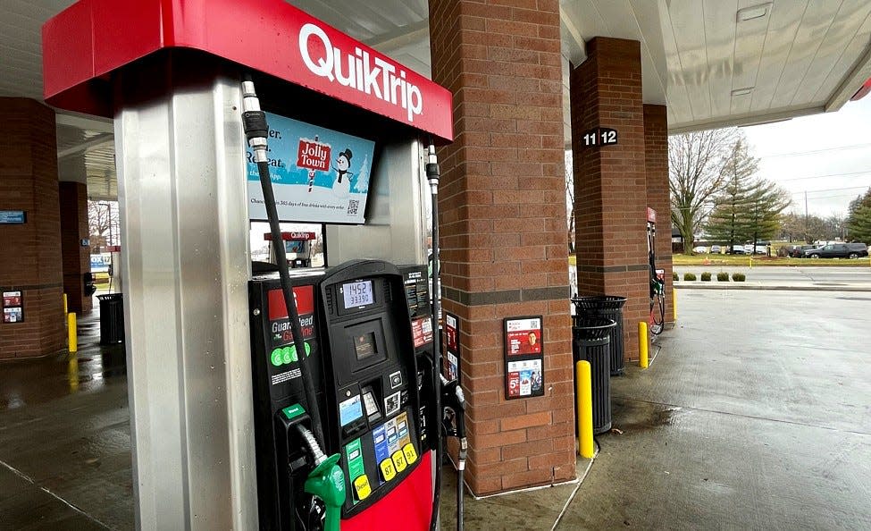 A gas pump at a QuikTrip store.