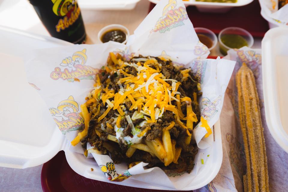 Abelardo's loaded fries with steak.