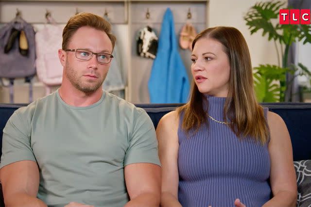 <p>TLC</p> Adam and Danielle Busby in 'OutDaughtered'