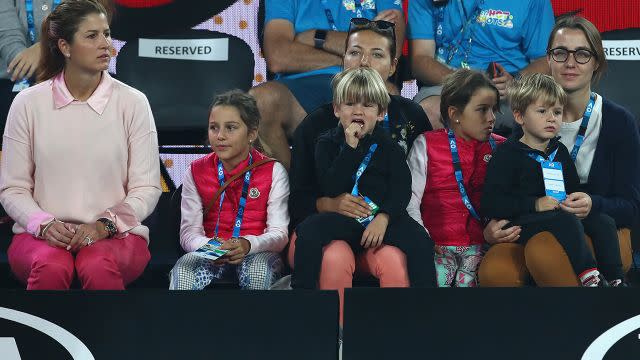 Mirka (left) with the four kids. Image: Getty