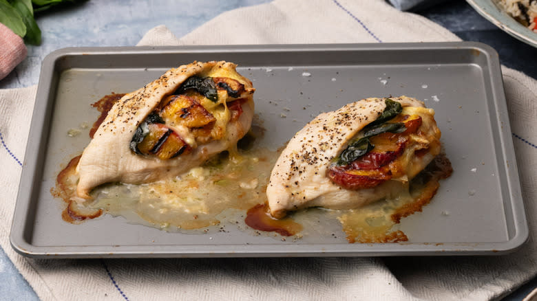 baked summer-stuffed chicken breasts