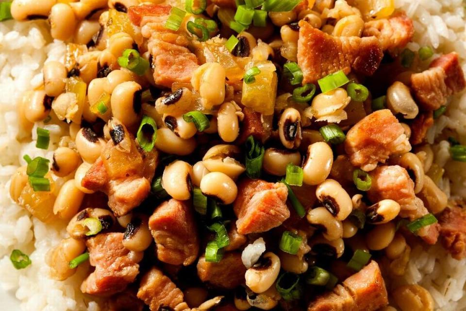 Homemade hoppin' john.